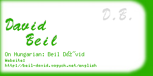 david beil business card